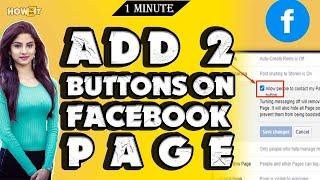 How to add 2 buttons on Facebook page  2024 | Skill Wave