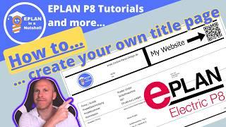 Create your own Title page in EPLAN. Including QR-Code, Company Logo and properties