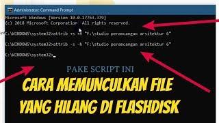 Cara Mengembalikan data yang hilang di flashdisk