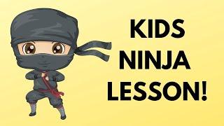 How To Be A Ninja For Kids | Wood Chopper Virtual Game! | Dojo Go (Week 11)