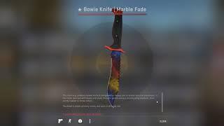 Unboxing bowie knife marble fade fac new in 4 cases