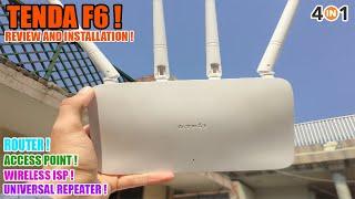 Tenda F6 (N300) Easy Setup Home Router Unboxing And Review !