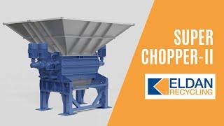 ELDAN Double Shaft Super Chopper FD - our largest shredder for tyres, cables, electronics, and more!