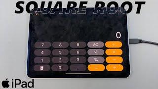 How To Calculate Square Root On iPad Calculator