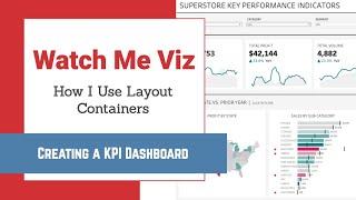 Mastering Containers in Tableau (Part 1) - Social Media KPI Dashboard