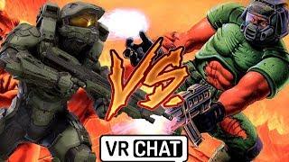 Doomguy Vs Master Chief! | VRCHAT!