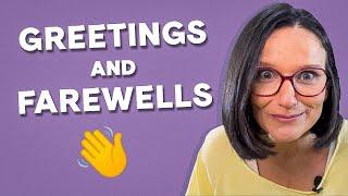 ‍️ GREETINGS and FAREWELLS in English for KIDS 