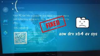 Easy fix the BSOD aow drv x64 ev sys | Gameloop Tencent Gaming Buddy