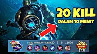 GLOBAL CYCLOPS 20 KILL DALAM 10 MENIT DI RANKED - MOBILE LEGENDS