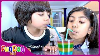 Rainbow Lemonade Drink | Easy Science Experiment for Kids | Educational Videos for Kids | @FundayKid
