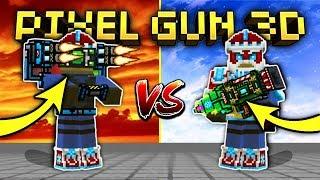 ALL EXOSKELETONS VS. CYBER SANTA SET!! | Pixel Gun 3D [New Update]