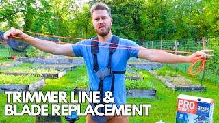 How to Replace Trimmer Line and Blade | Husqvarna 525RX Brush Cutter