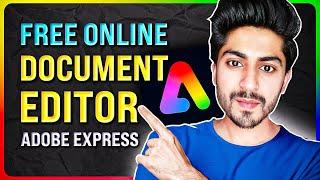 FREE Online Documents Editing | Adobe Express Course Part 9