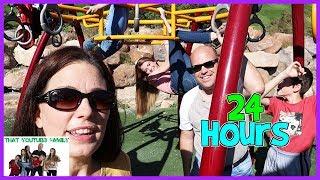 24 HOURS On A Playground (KidFavorite) / That YouTub3 Family | The Adventurers