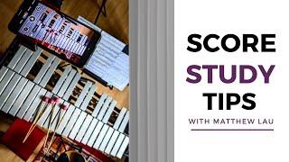 Score Study Tips with Matthew Lau