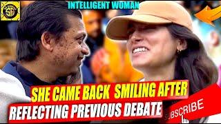 Intelligent Woman Came Back SMILING After Reflecing On Her Video! Mansur Speaker's corner