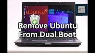 How to Remove Linux (Ubuntu) From Dual Boot in Windows 10