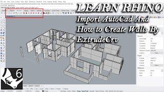 Autocad to Rhino - 3D Modelling || Beginners Part 1