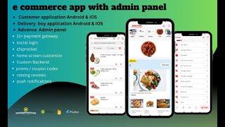 grocery store with Delivery App and admin panel include website complete setup