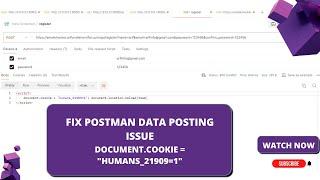 ️ Fix Laravel "humans_21909=1" Error | Postman Data Posting Issue