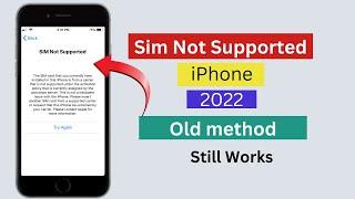 iPhone sim not supported 2022 | Unlock Carrier unlocked iPhone.