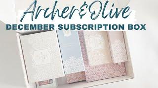 Archer and Olive December Subscription Box 2022 | Full unboxing