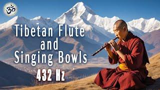 Tibetan Flute and Singing Bowls, Meditation Music, 432 Hz, Healing Music, Frequency Music, Yoga