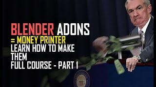 How to make blender addons part 1   a new way to generate passive income for you