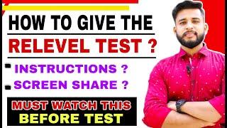 RELEVEL TEST INSTRUCTION YOU MUST KNOW BEFORE GIVING EXAM | RELEVEL BY UNACADEMY