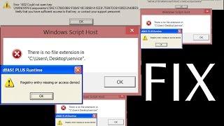 System error  fix( system registry error or .exe error ) windows 10, 8 and 7