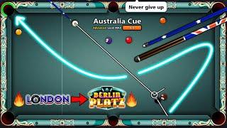 8 Ball Pool 100 CCP - Magic Trickshots in LONDON to BERLIN w AUSTRALIA CUE Level MAX - GamingWithK