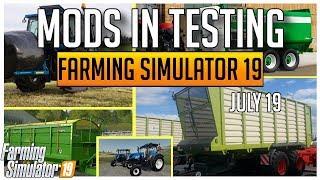 NEW FS19 MODS | MODS IN TESTING | FARMING SIMULATOR 19