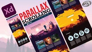 How to create Parallax Scrolling website in Adobe XD