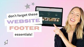 ‍ What you NEED to include in your Website Footer