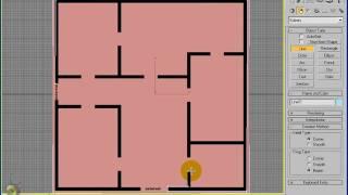 3DS Max - Pt 1 - Extruding a Floor Plan