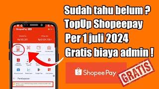 Cara isi Saldo Shopeepay GRATIS Biaya Admin | Cobain Sekarang !! || Aplikasi Shopee