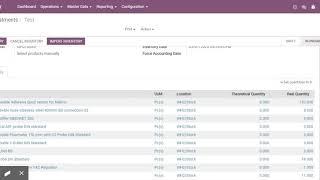 Odoo- Import Inventory Adjustments Lines