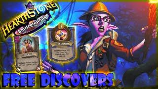 DISCOVER FOR FREE? - Hearthstone Battlegrounds - Elise Starseeker