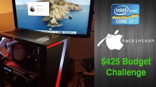 Windows Apple Hackintosh PC Budget Build Challenge Dual Boot Mac OS Catalina HackPro Cheap Build