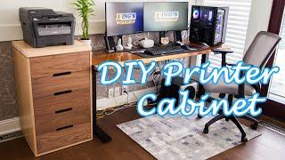 Modern Printer Cabinet | Building Office Furniture Set | DIY File Cabinet | 频道里也有中文版哦！