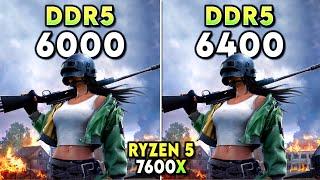 DDR5 6000 vs 6400 - Ryzen 5 7600X | Does RAM Speed Matters?