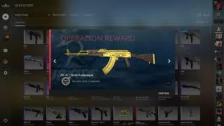 Unboxing FIRST NEW AK Gold Arabesque