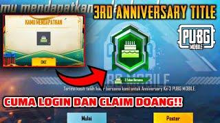 How to get 3 Years Together Title In Pubg Mobile | Easy way get 3rd Anniversary Title