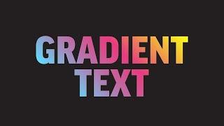 Gradient Text Color using CSS