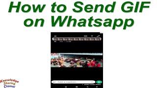 How to Send GIF on Whatsapp