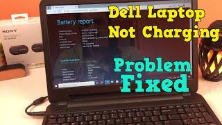 Dell laptop not charging "plugged in not charging" problem Solved