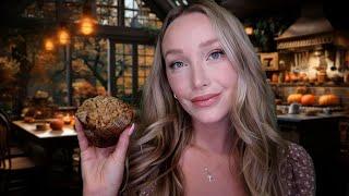 ASMR Cozy Fall Cafe & Bible Study | baking sounds, soft speaking, tapping, tracing...