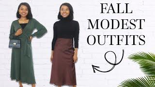 Fall Modest Outfits  Modest Lookbook for Autumn 2020