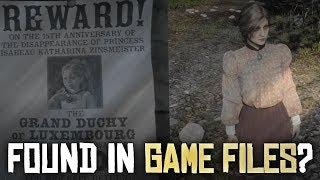 Princess Isabeau Katharina Zinsmeister Found in PC Game Files? - Red Dead Redemption 2