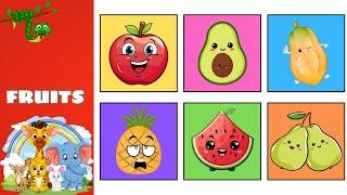 Learning The Names Of Fruits | Fruit Animations For Baby | Oh Vui Kids